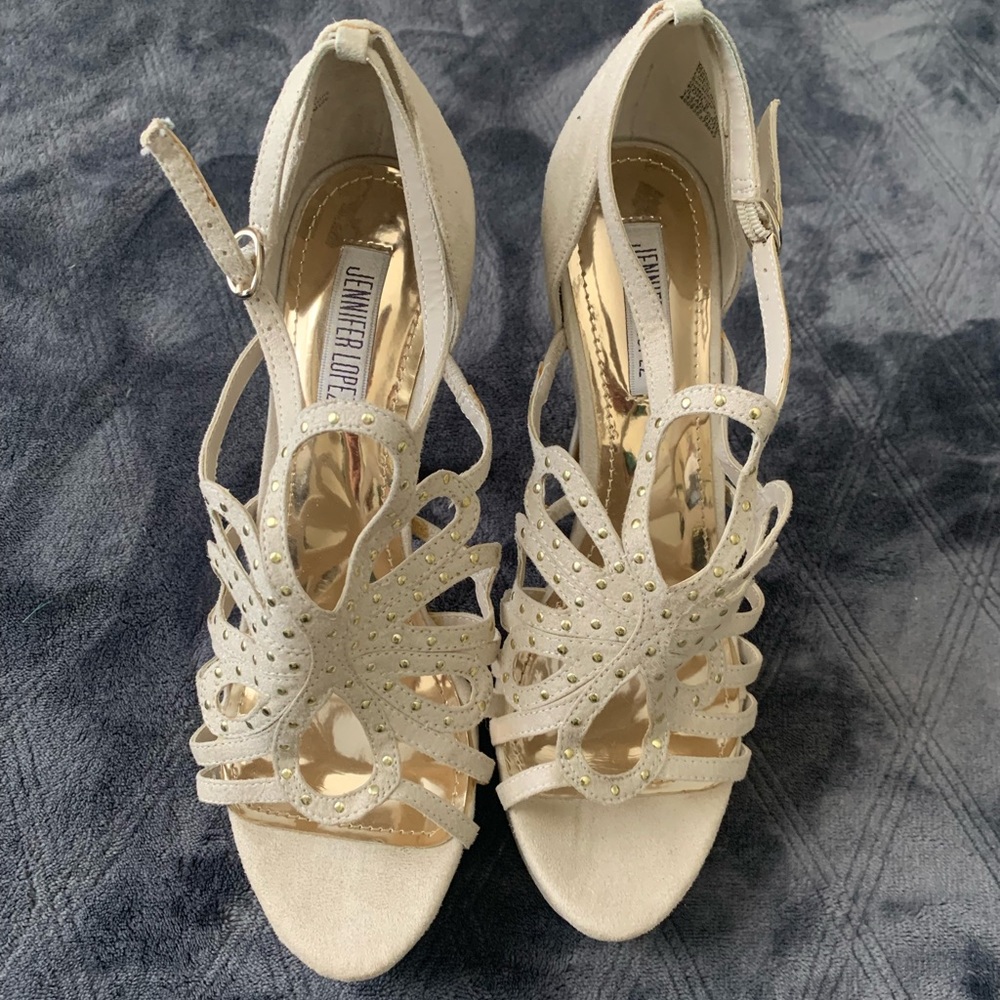 Jennifer Lopez heeled sandals